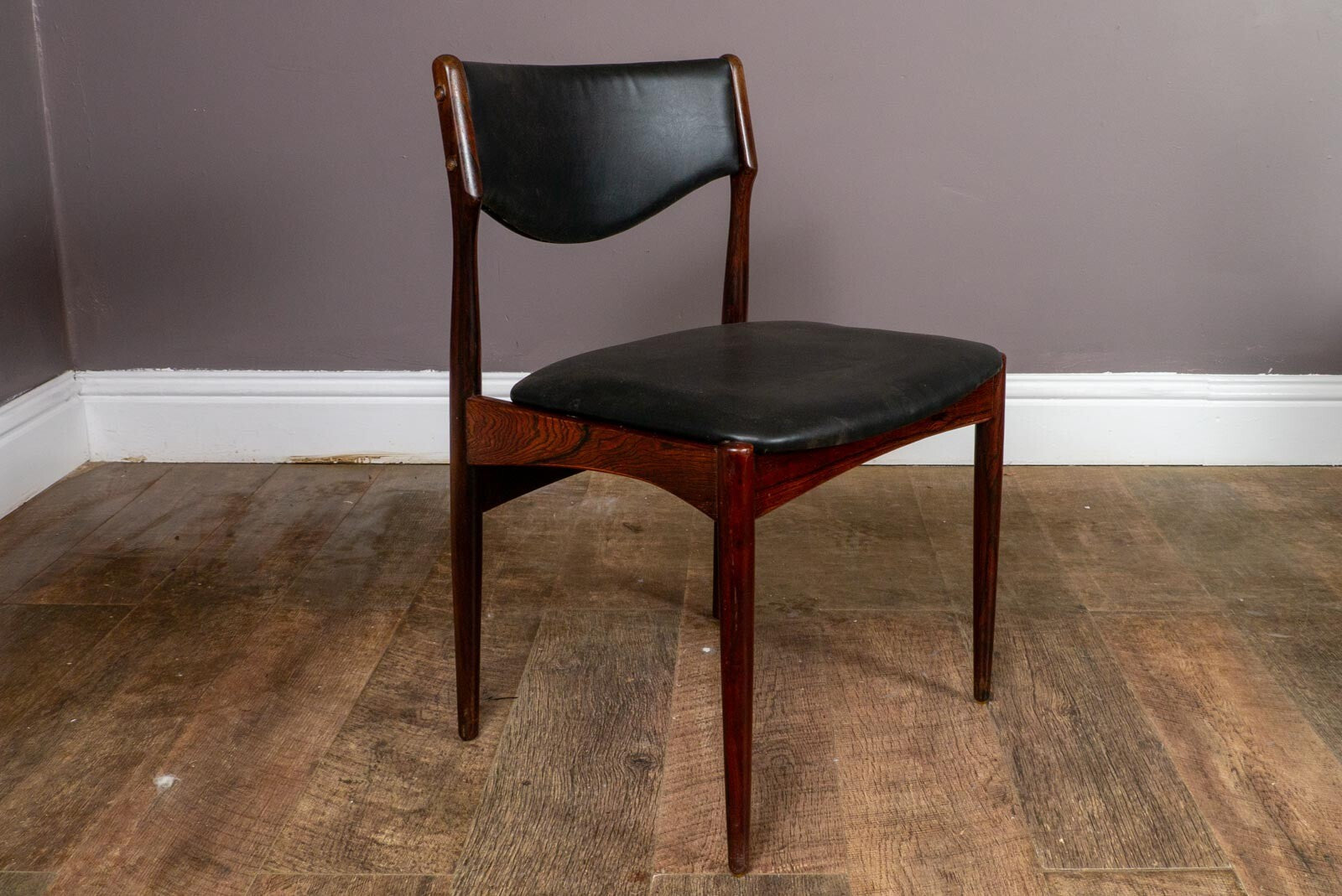 Vintage Retro Set of 6 Rosewood Dining Chairs by Johannes Andersen for BRDR
