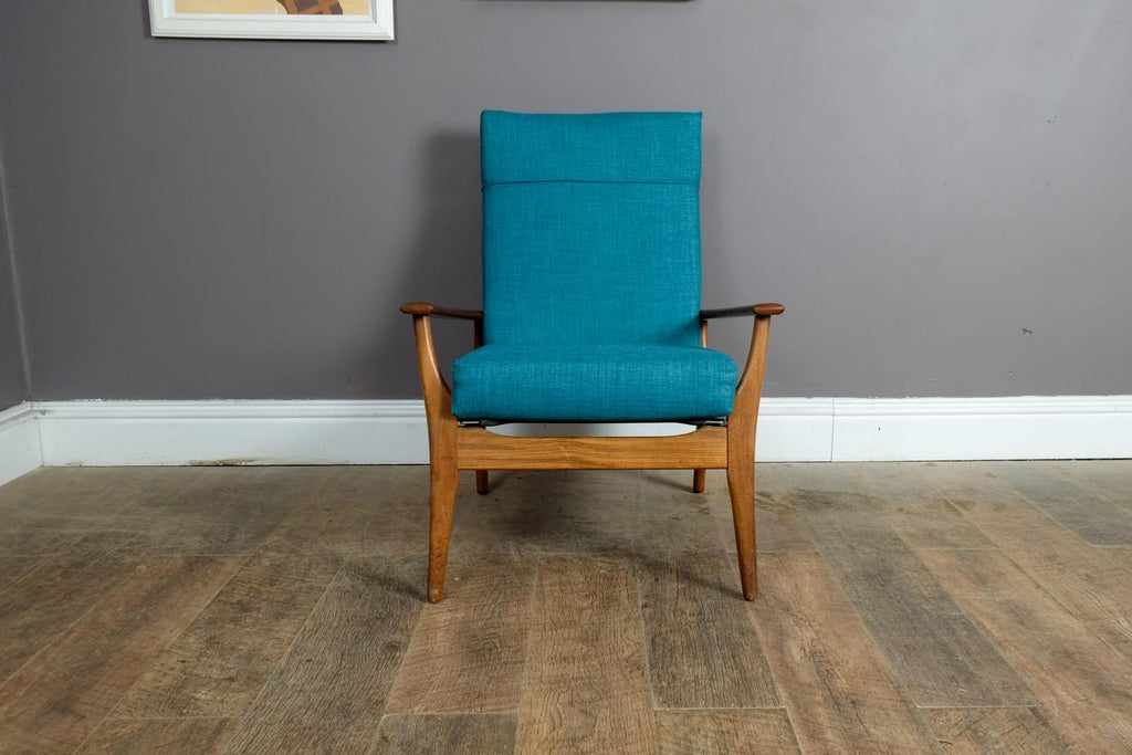 Vintage Retro Mid Century Afromosia Armchair by Furpro