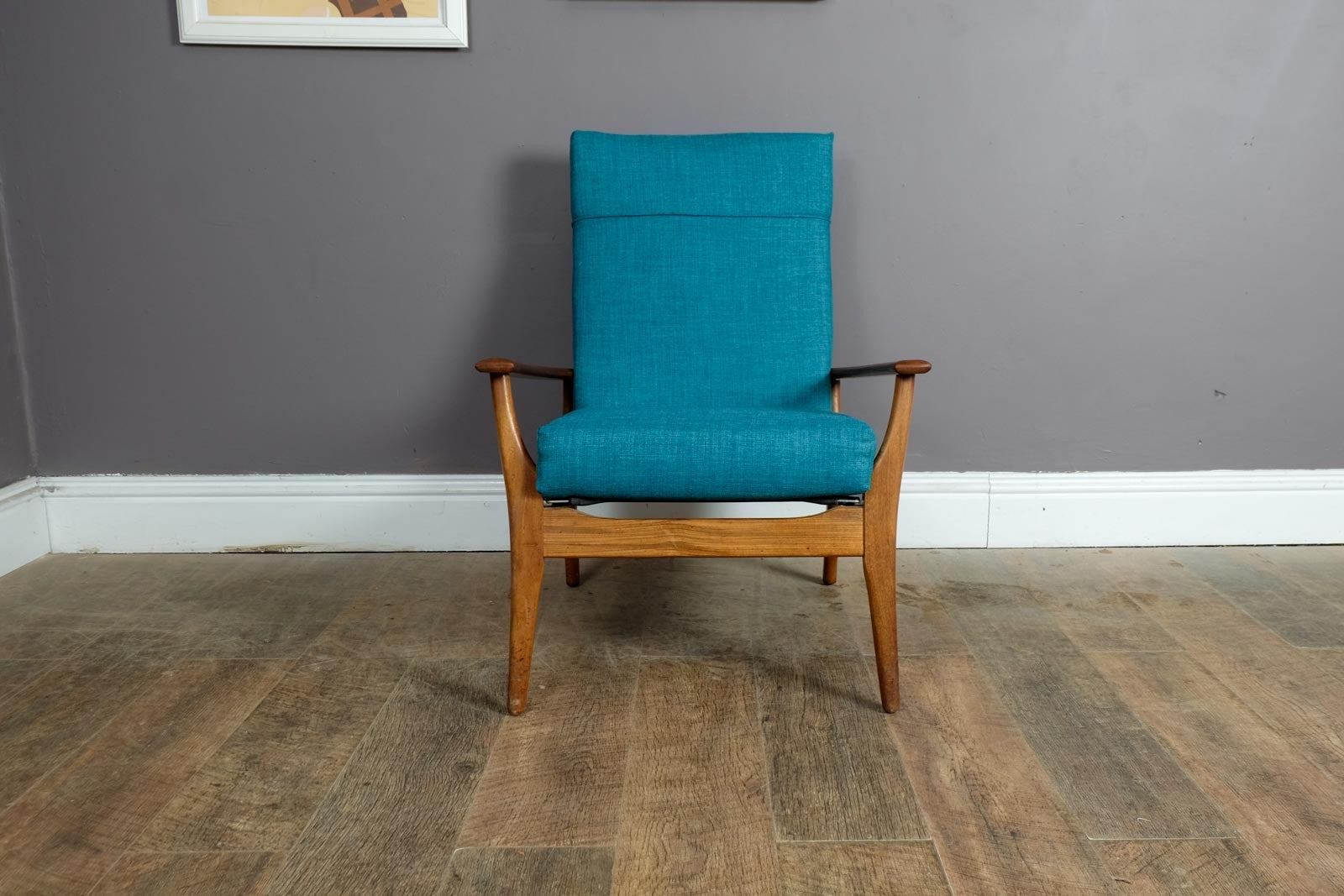 Vintage Retro Mid Century Afromosia Armchair by Furpro