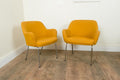 Vintage Retro pair of Mid Century Mustard Side Chairs