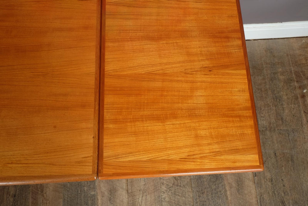Vintage Retro Danish Teak Extending Dining Table by Gudme mobel Fabrik