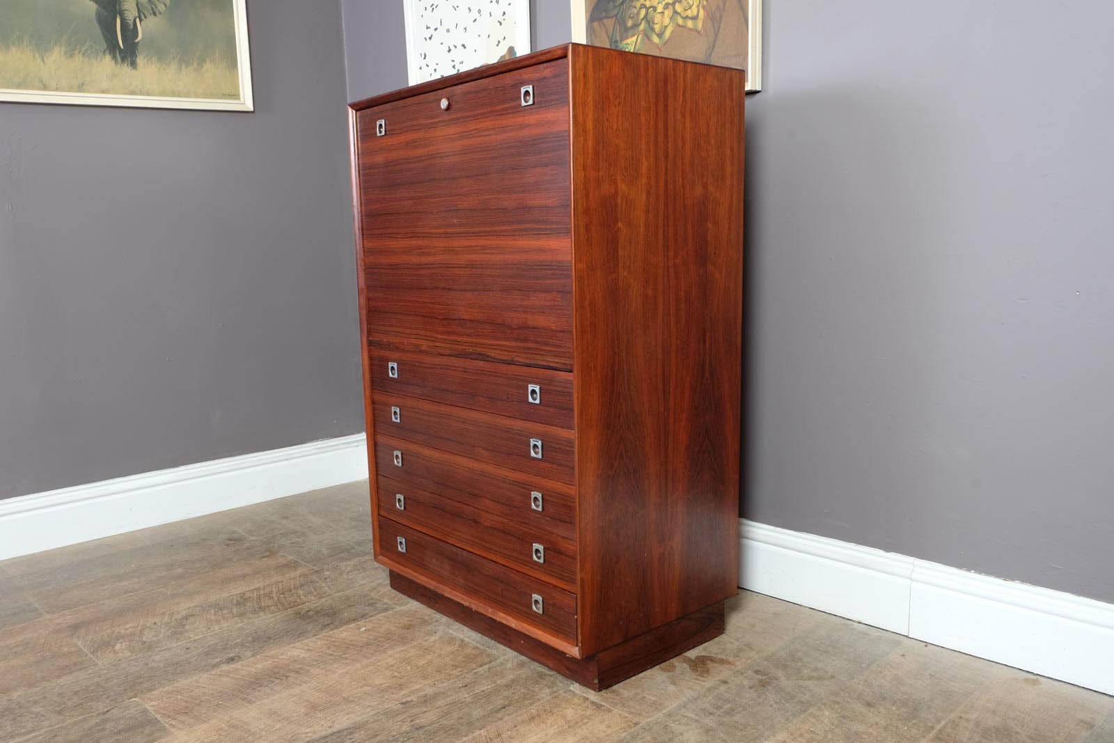 Vintage Arne Vodder #7755 Sibast Rosewood Bureau / Cabinet