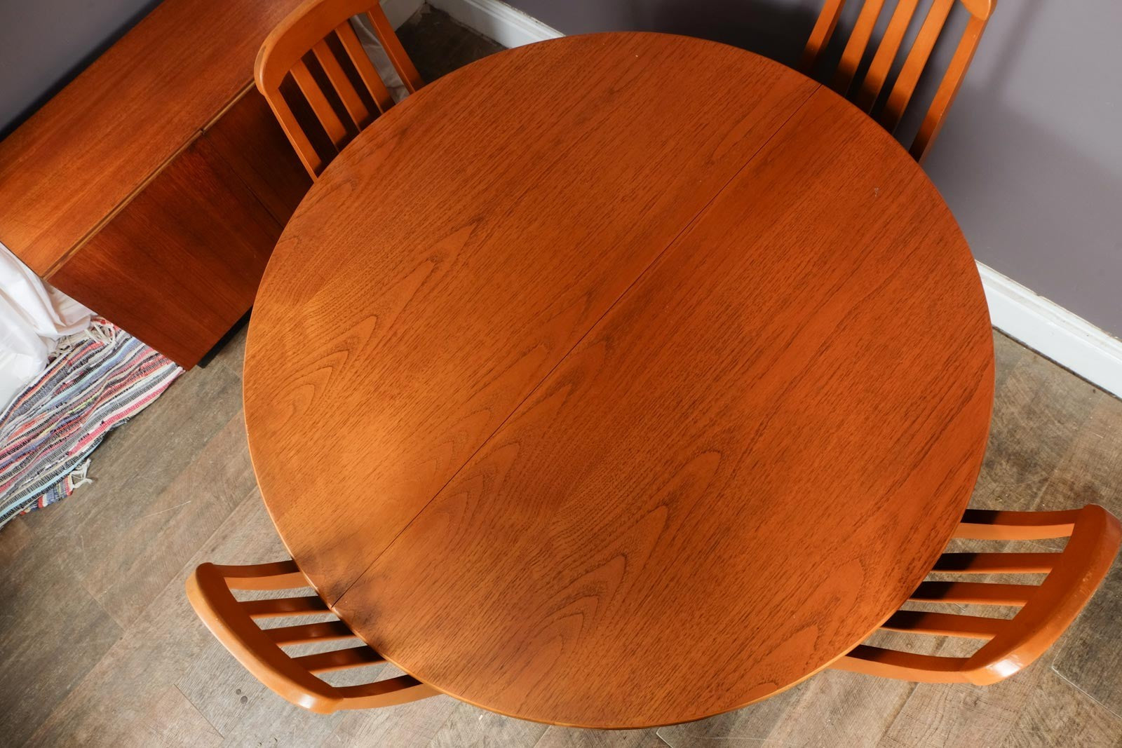 Vintage Retro Mid Century Teak Dining Table and 6 Chairs by Jentique