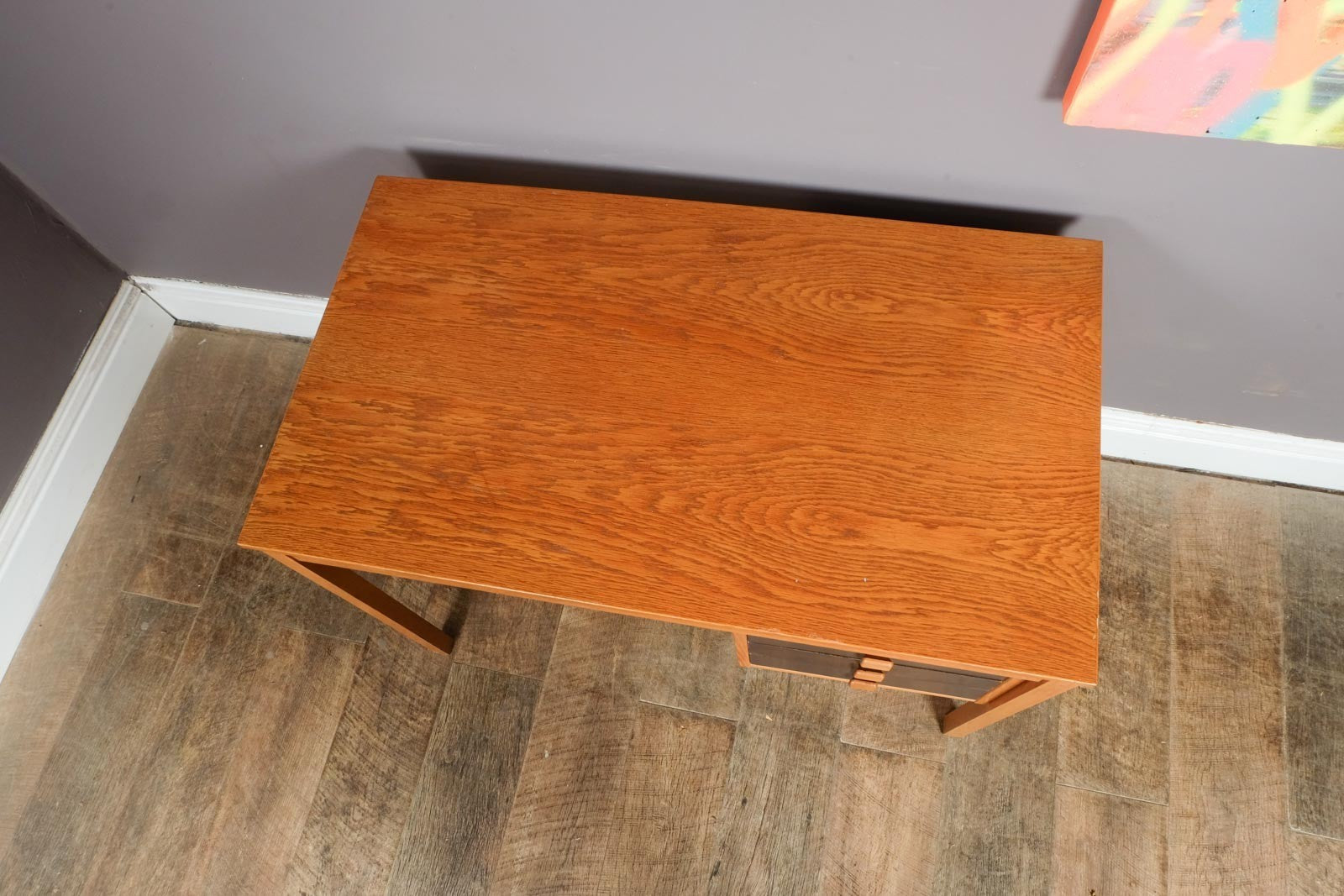Vintage Mid Century Modern Danish Teak Desk by Domino Mobler