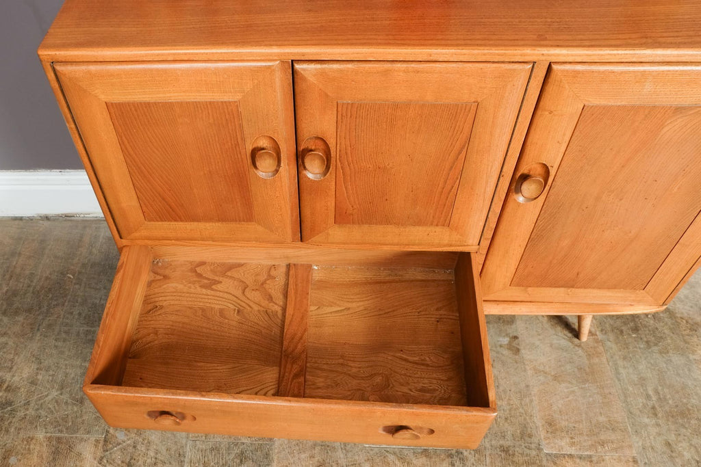 Vintage Retro Ercol Light Elm Sideboard Model 366