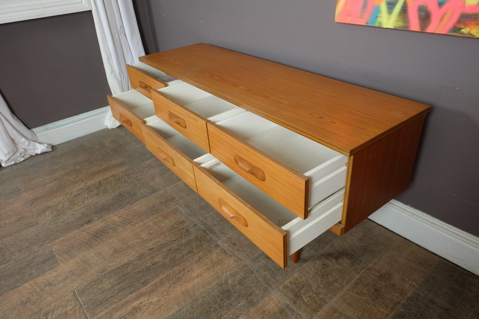 Vintage Retro Mid Century Teak Drawer Unit Sideboard by Austin Suite