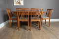 Vintage Oval Teak Extending Dining Table and 6 Vanson Chairs