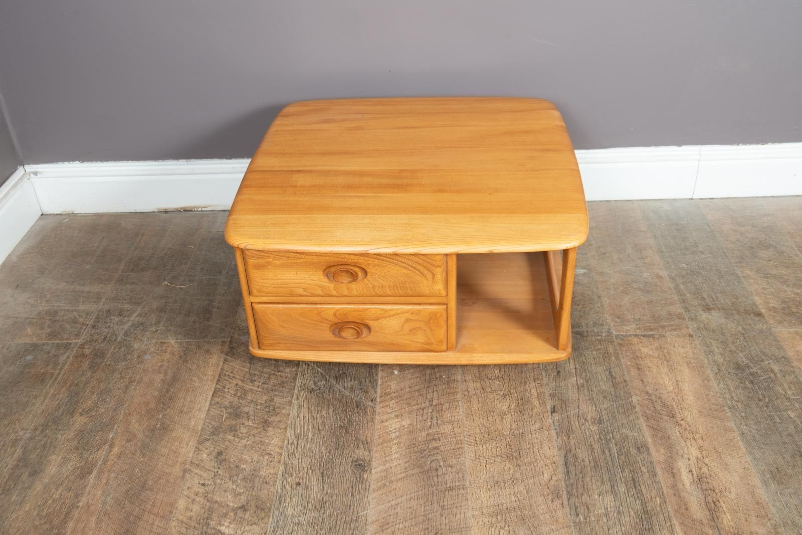 Ercol Light Elm Pandora Box Coffee Table