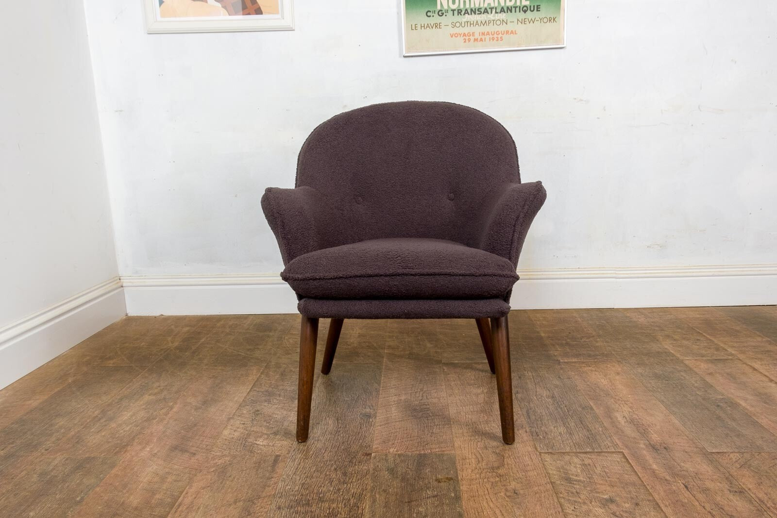 Vintage Retro Mid Century Occasional Chair by Toothill - Newly Upholstered