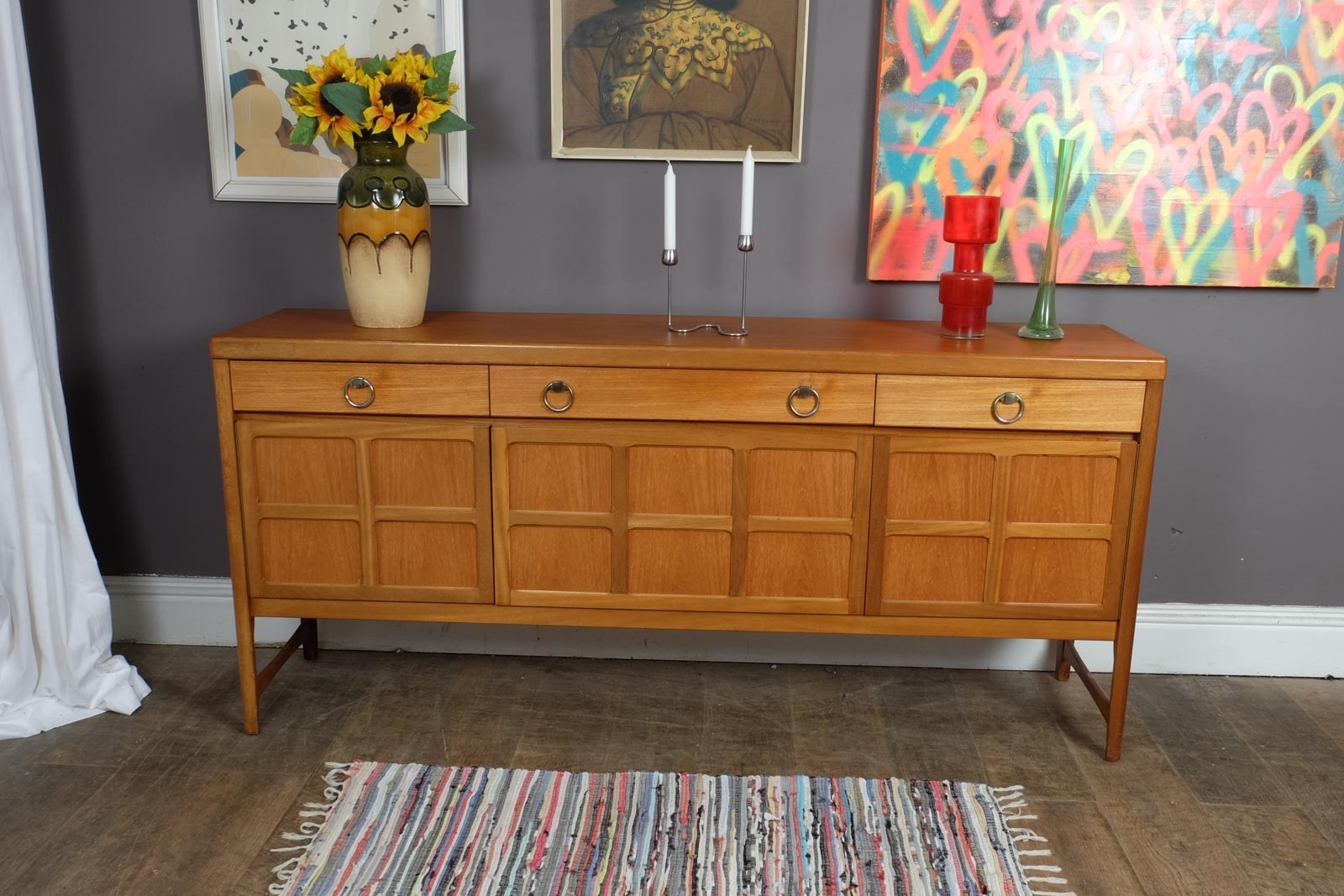 Vintage Retro Mid Century Teak Sideboard by Nathan Furniture