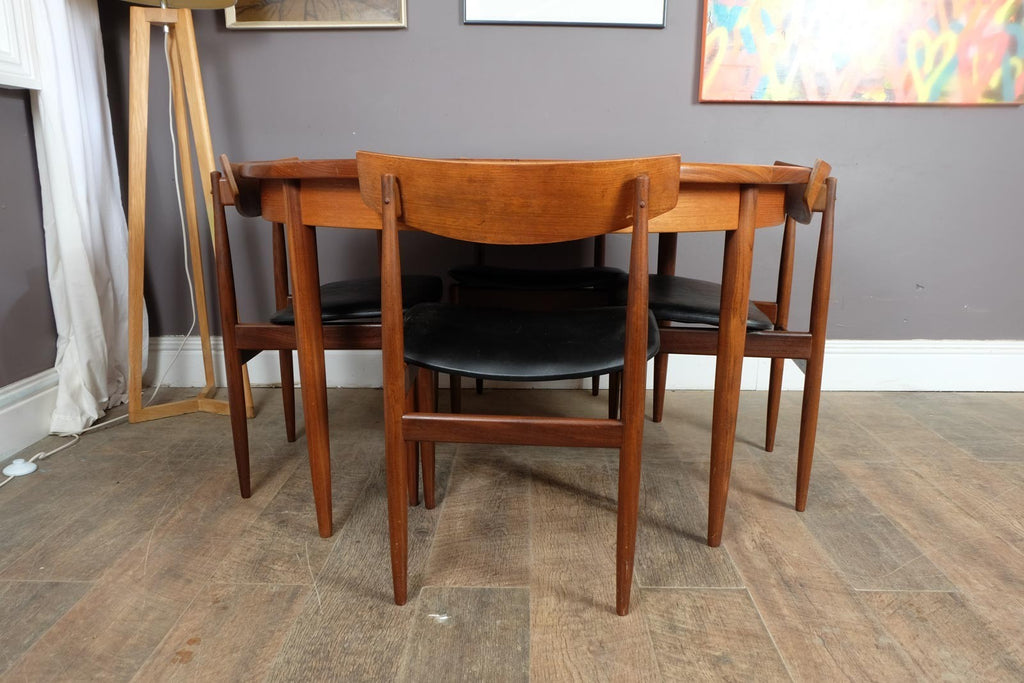 Vintage Retro G Plan Fresco Dining Tabe and 4 Kofod Larsen Chairs