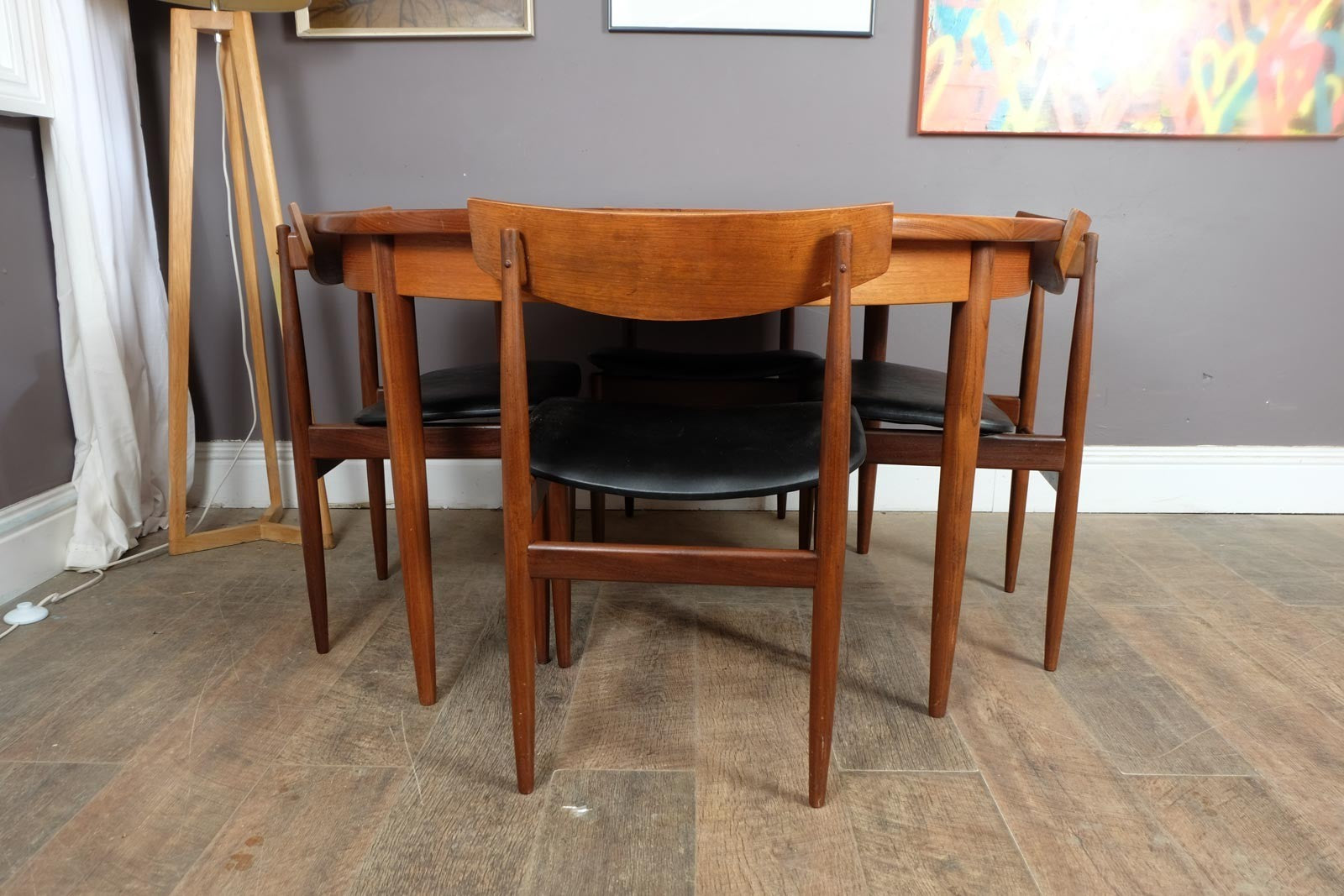 Vintage Retro G Plan Fresco Dining Tabe and 4 Kofod Larsen Chairs