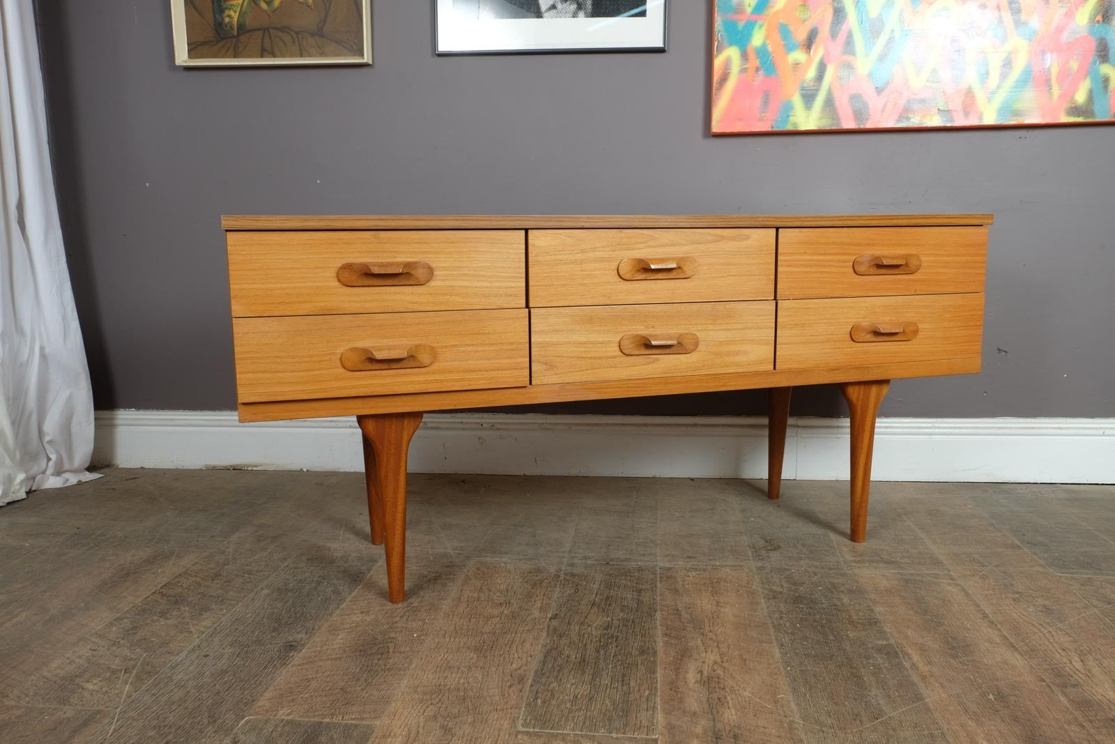 Vintage Retro Mid Century Teak Drawer Unit Sideboard by Austin Suite