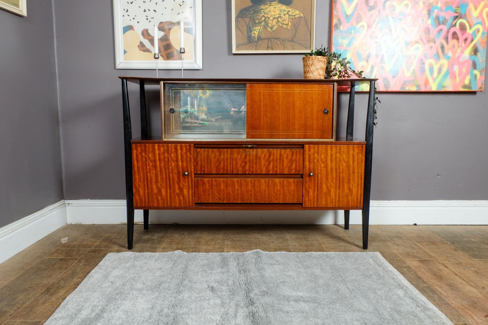 Vintage Retro Mid Century Teak Sideboard by Beautility