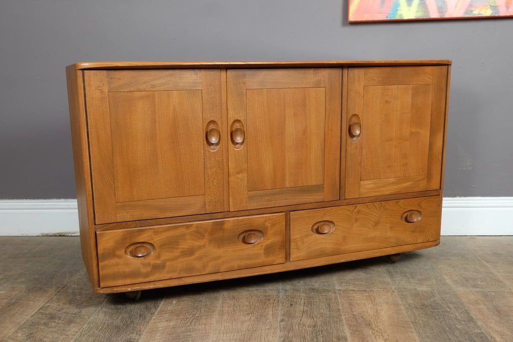 Vintage Retro Ercol Light Elm Sideboard Model 429