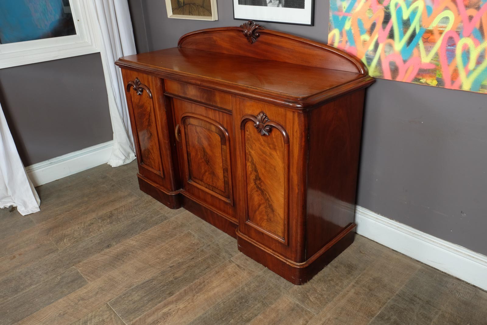 Vintage Mahogany Art Deco Sideboard