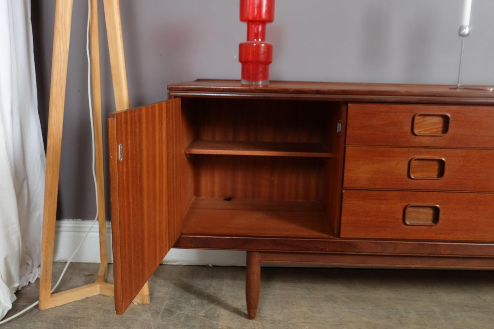Vintage Retro Large Teak Sideboard by William Lawrence