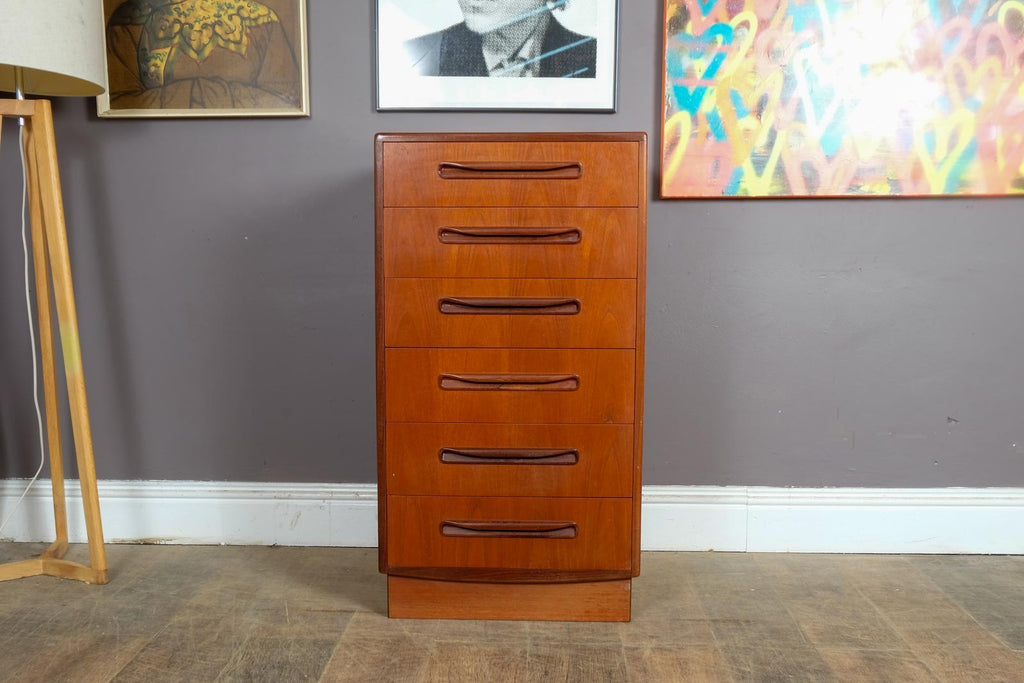 Vintage Retro G Plan Fresco Teak Tall Boy Chest of Drawers