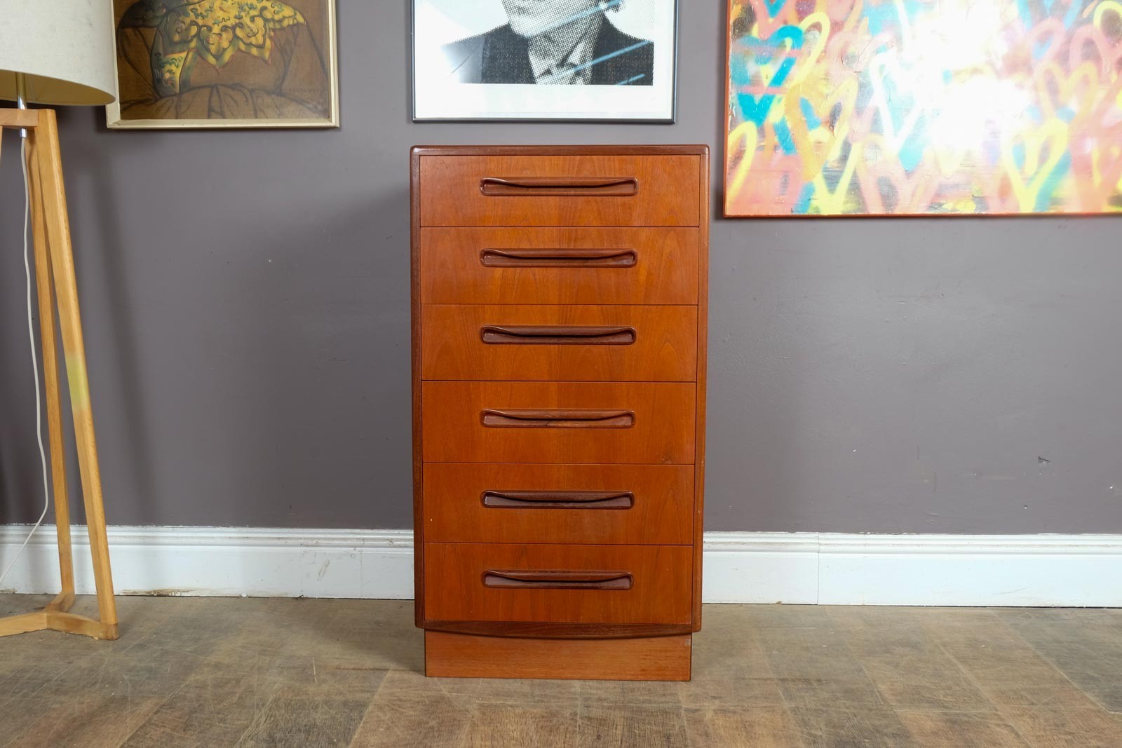 Vintage Retro G Plan Fresco Teak Tall Boy Chest of Drawers