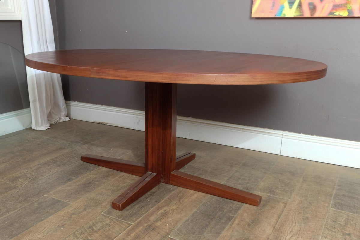 Vintage Retro Large Danish Rosewood Dining Table by John Mortensen for Heltborg