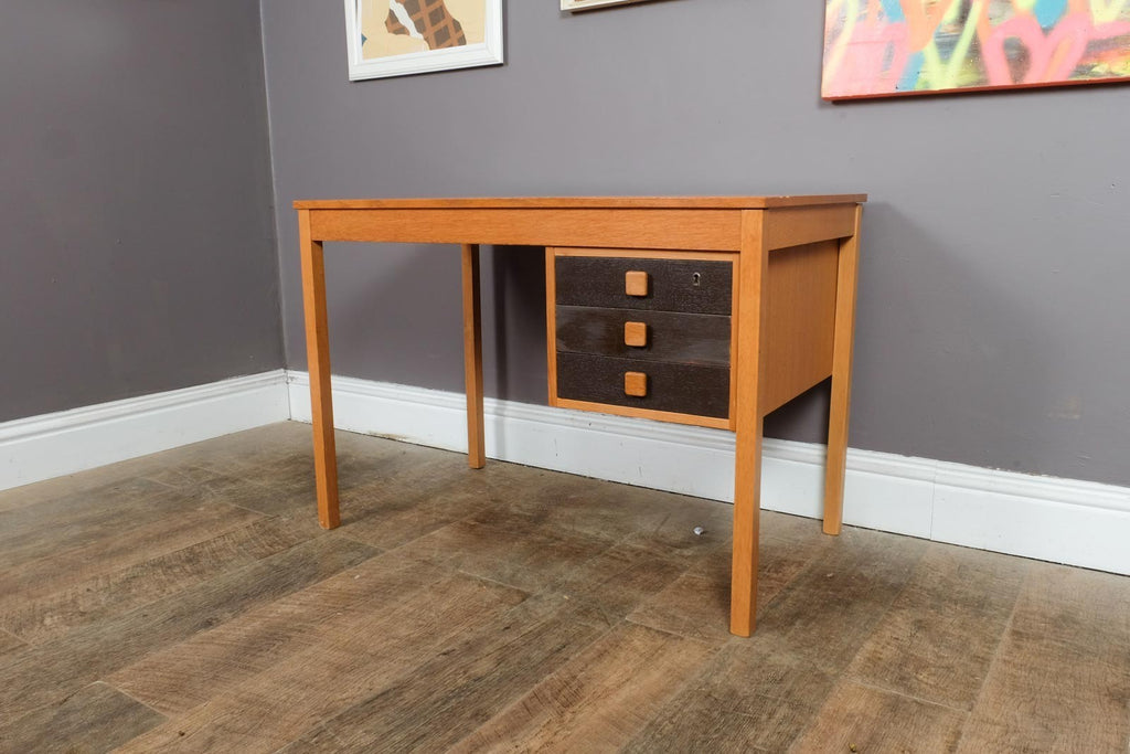 Vintage Mid Century Modern Danish Teak Desk by Domino Mobler