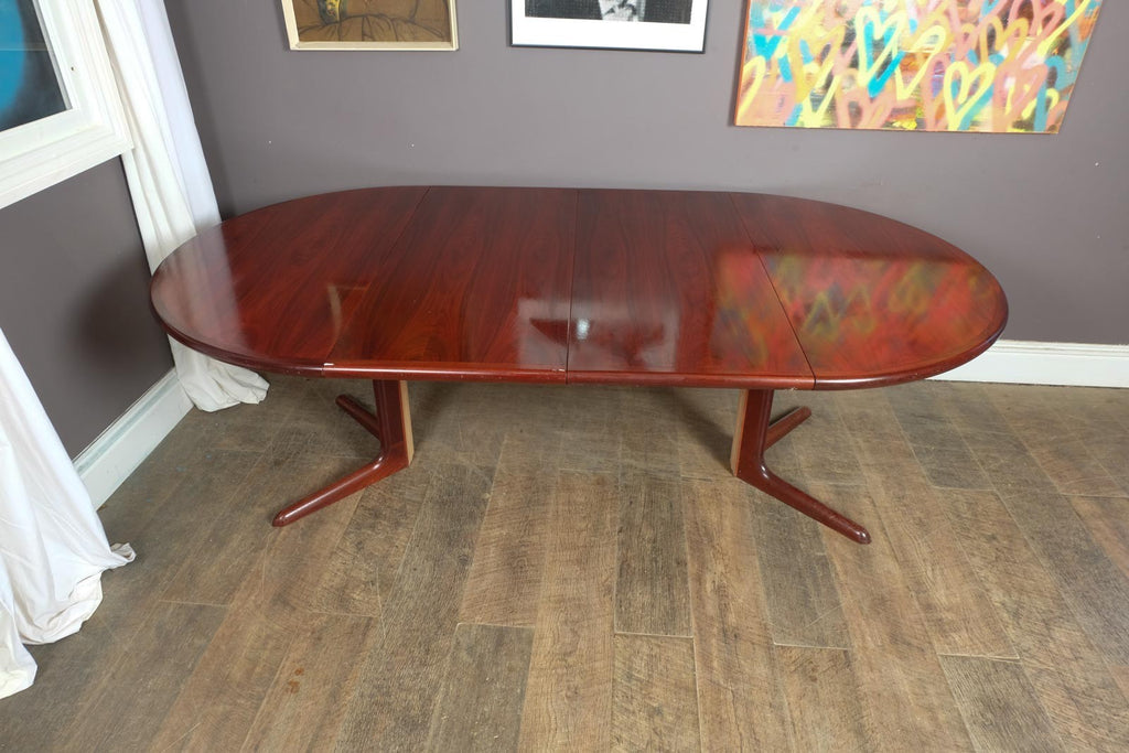 Vintage Retro Danish Rosewood Extending Dining Table