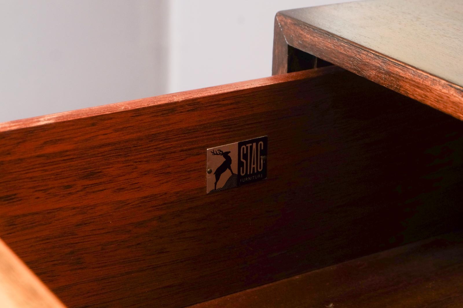 Vintage Walnut C Range Chest of Drawers by Stag
