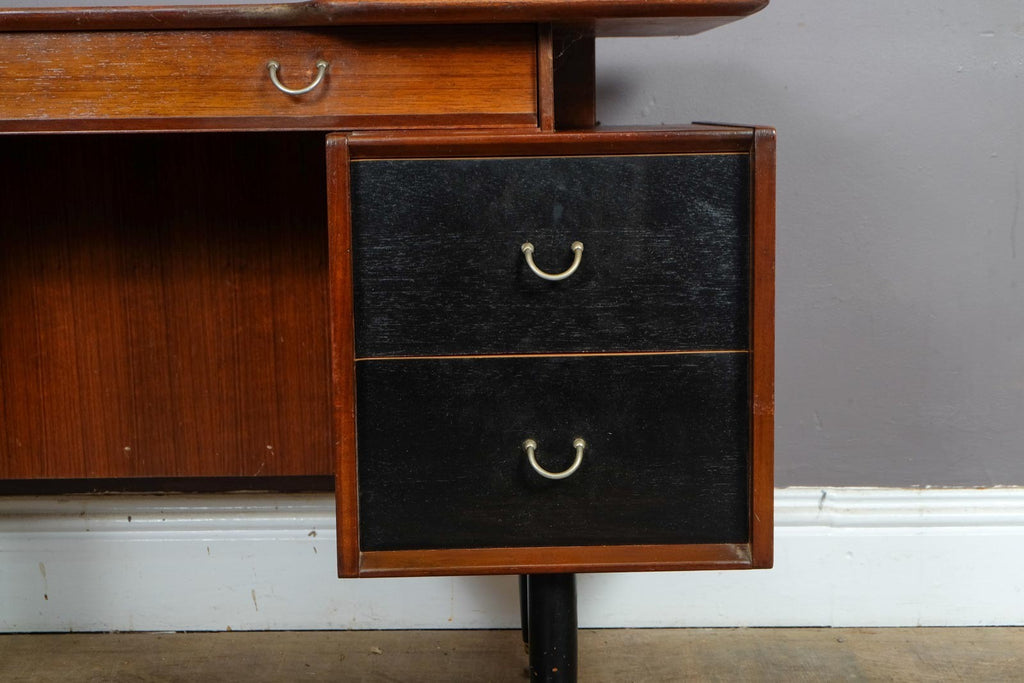 Vintage Retro G Plan Librenza Tola and Black Dressing Table Desk