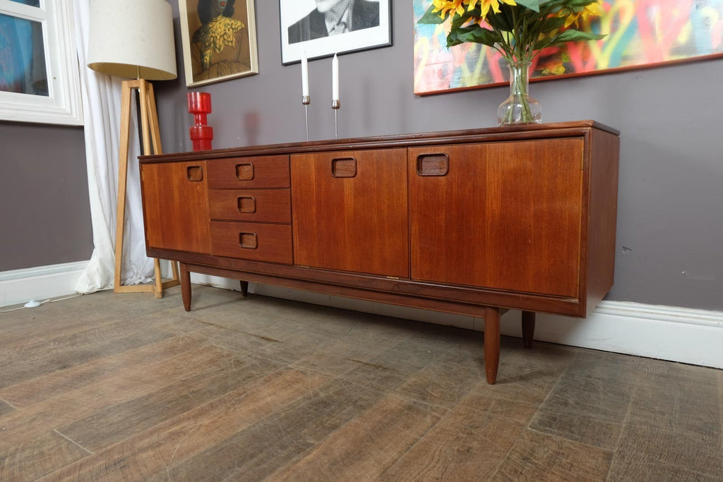 Vintage Retro Large Teak Sideboard by William Lawrence