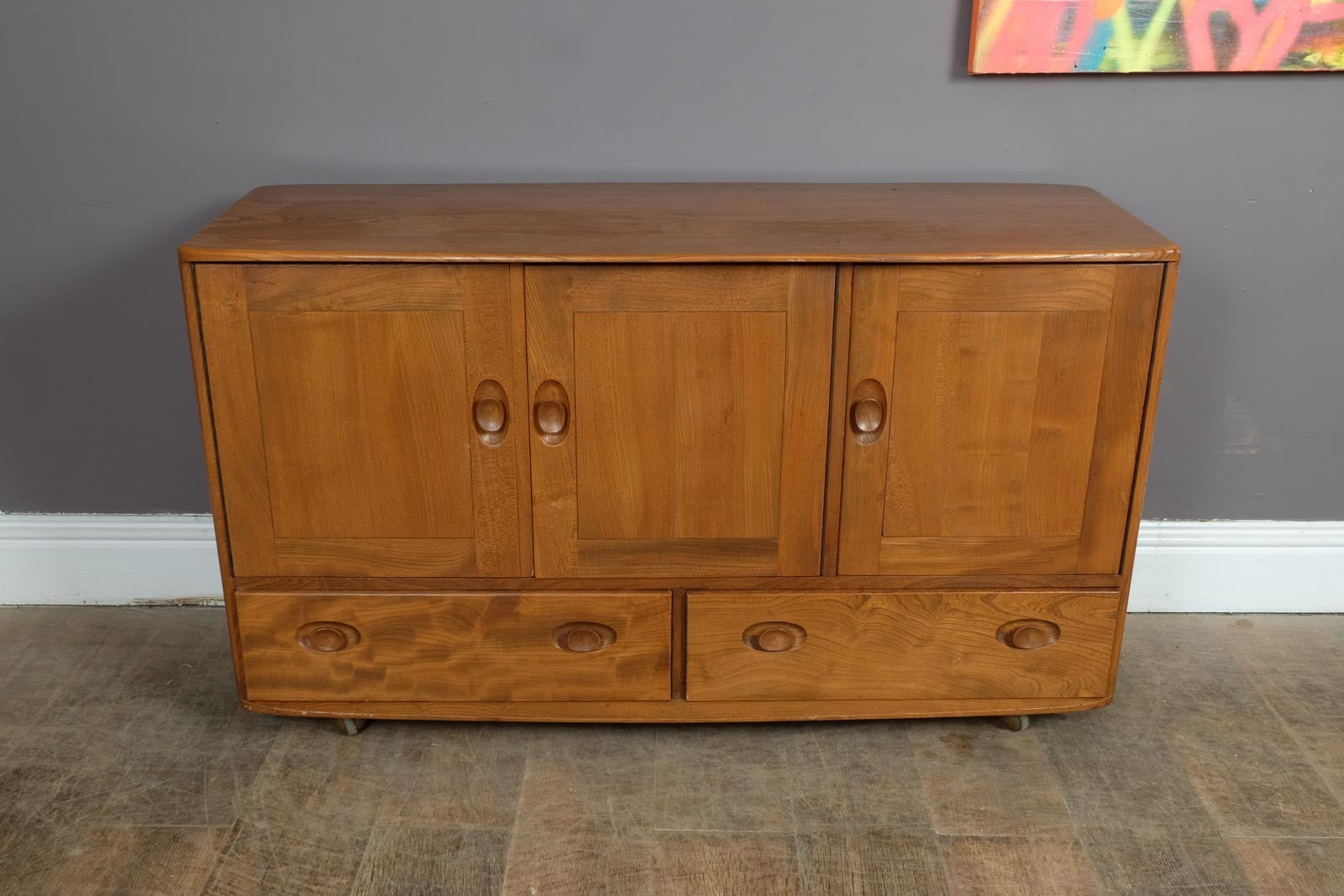 Vintage Retro Ercol Light Elm Sideboard Model 429