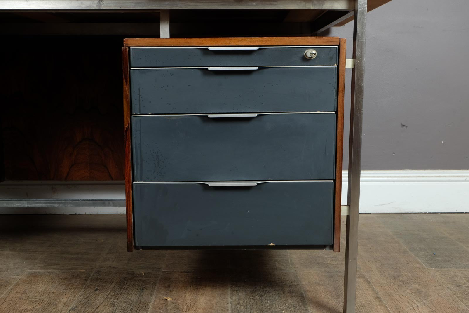 Vintage Retro Mid Century Rosewood Desk by Koenig + Neurath