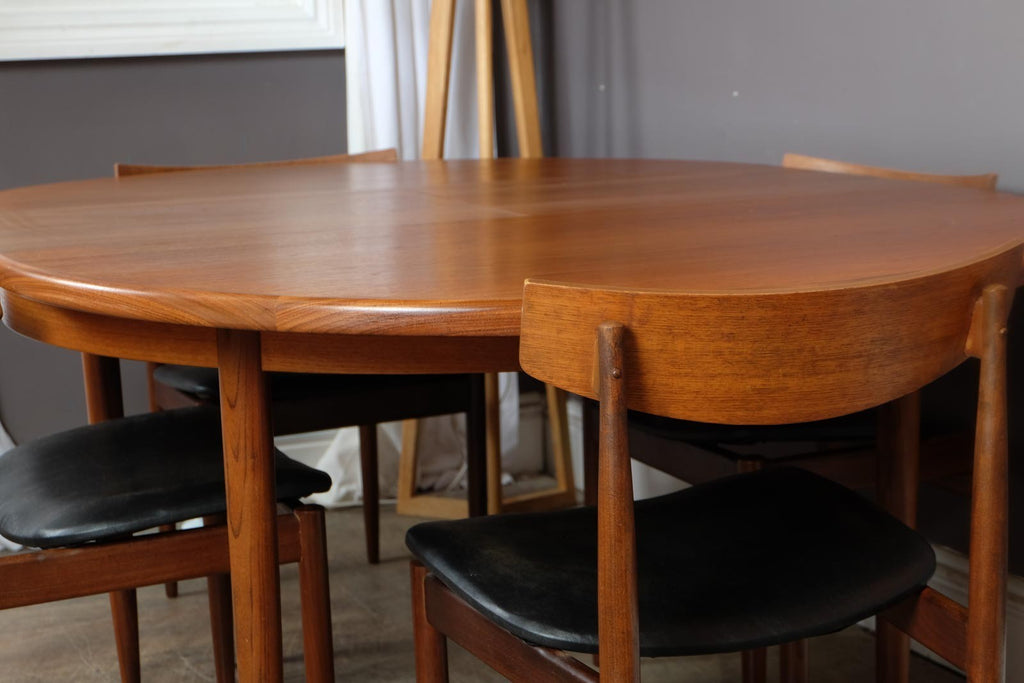 Vintage Retro G Plan Fresco Dining Tabe and 4 Kofod Larsen Chairs
