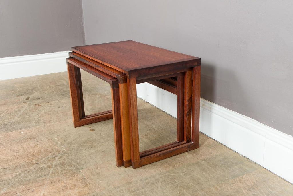 Vintage Stunning Set of 3 Danish Nest of Tables - Mid Century