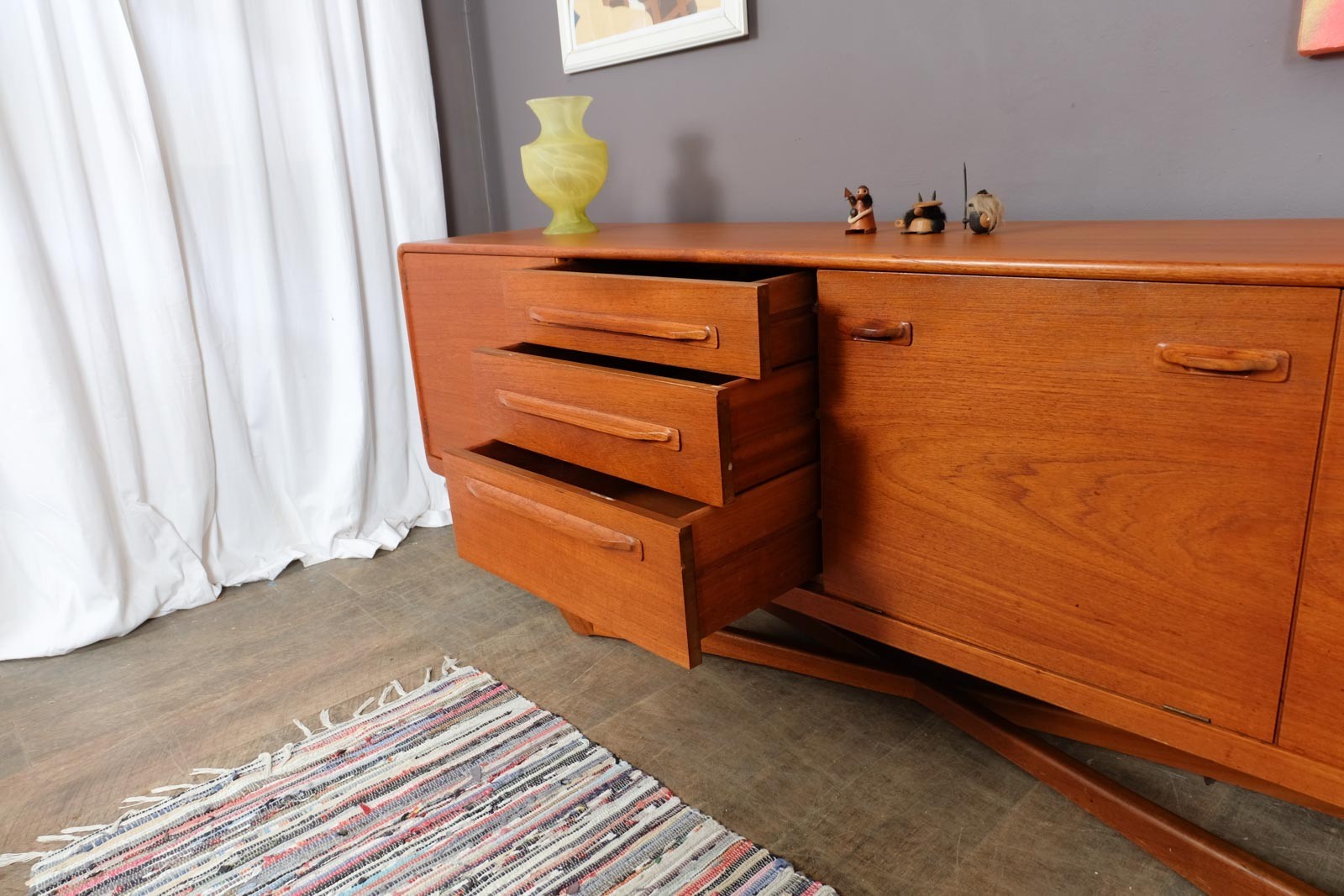 Stunning Mid-Century British Teak Sideboard by Beithcraft
