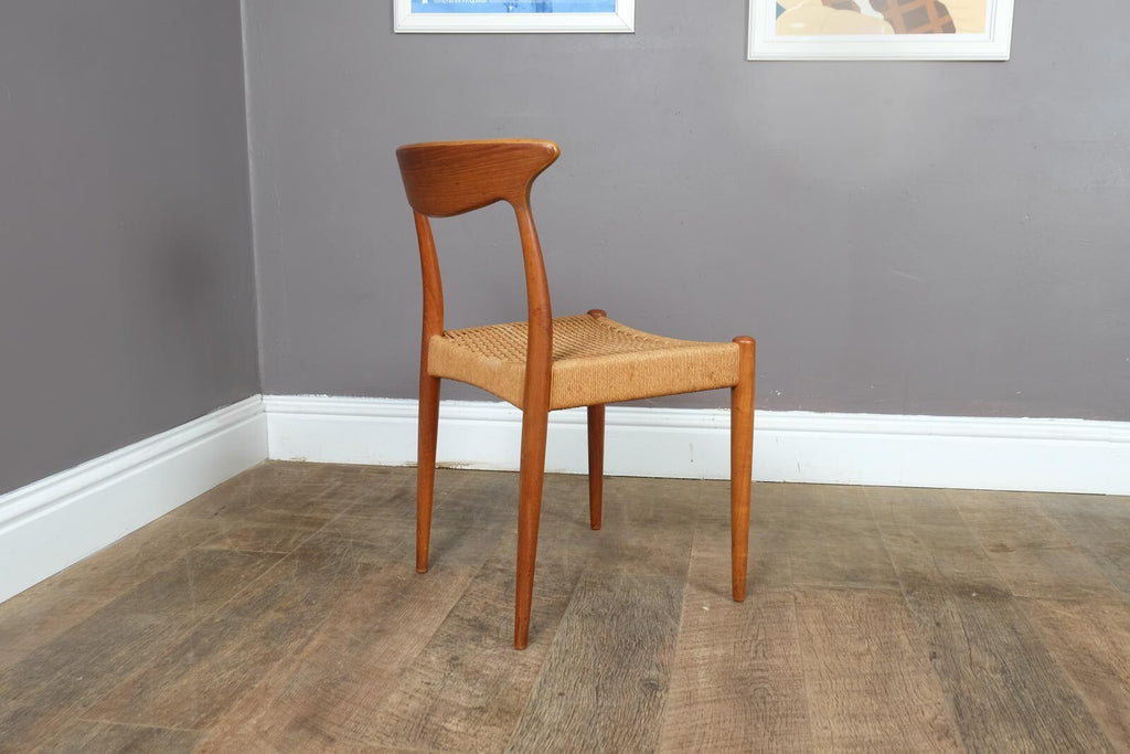 Vintage Set of 4 Danish Teak Chairs by Arne Hovmand Olsen