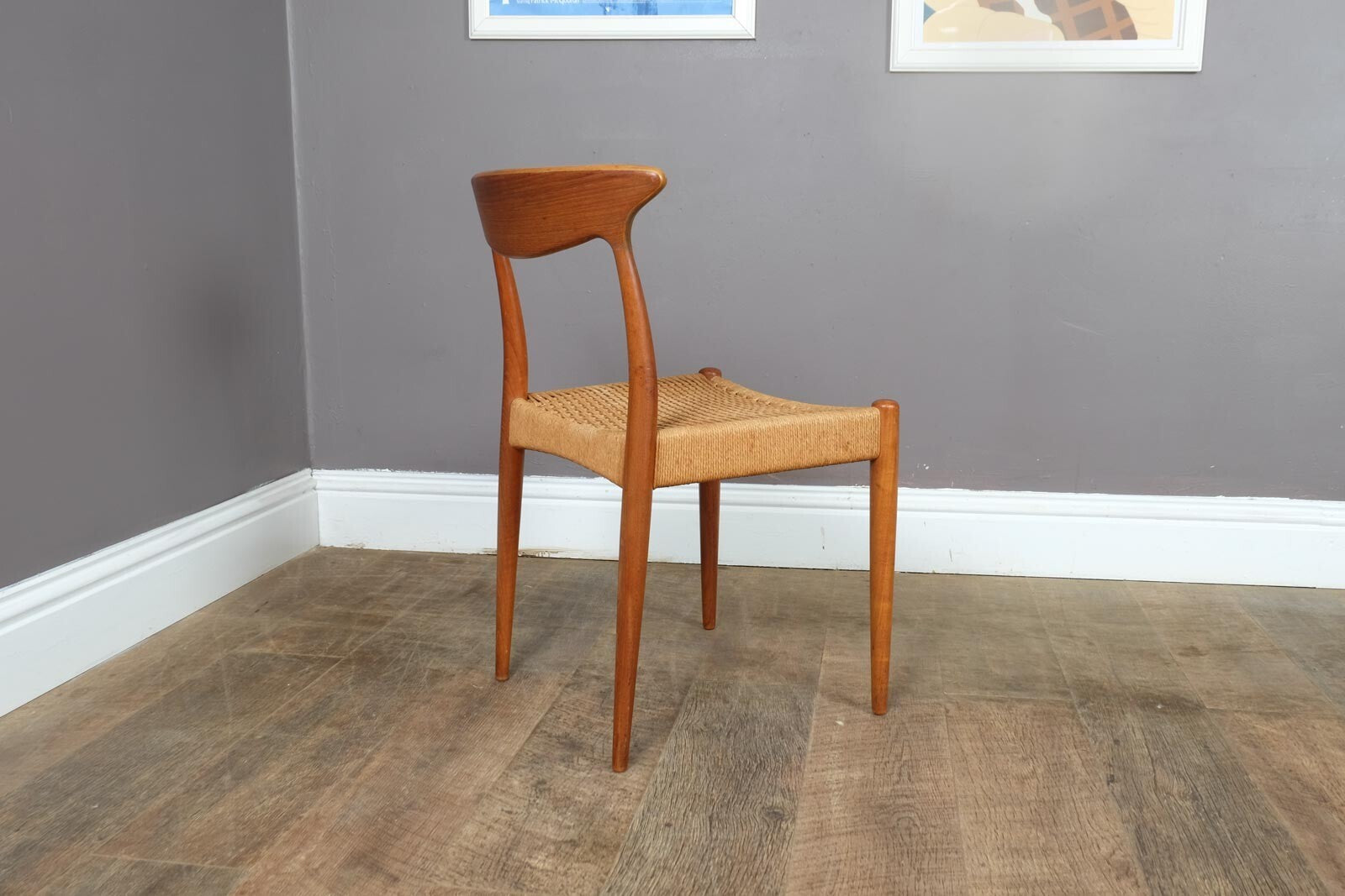 Vintage Set of 4 Danish Teak Chairs by Arne Hovmand Olsen