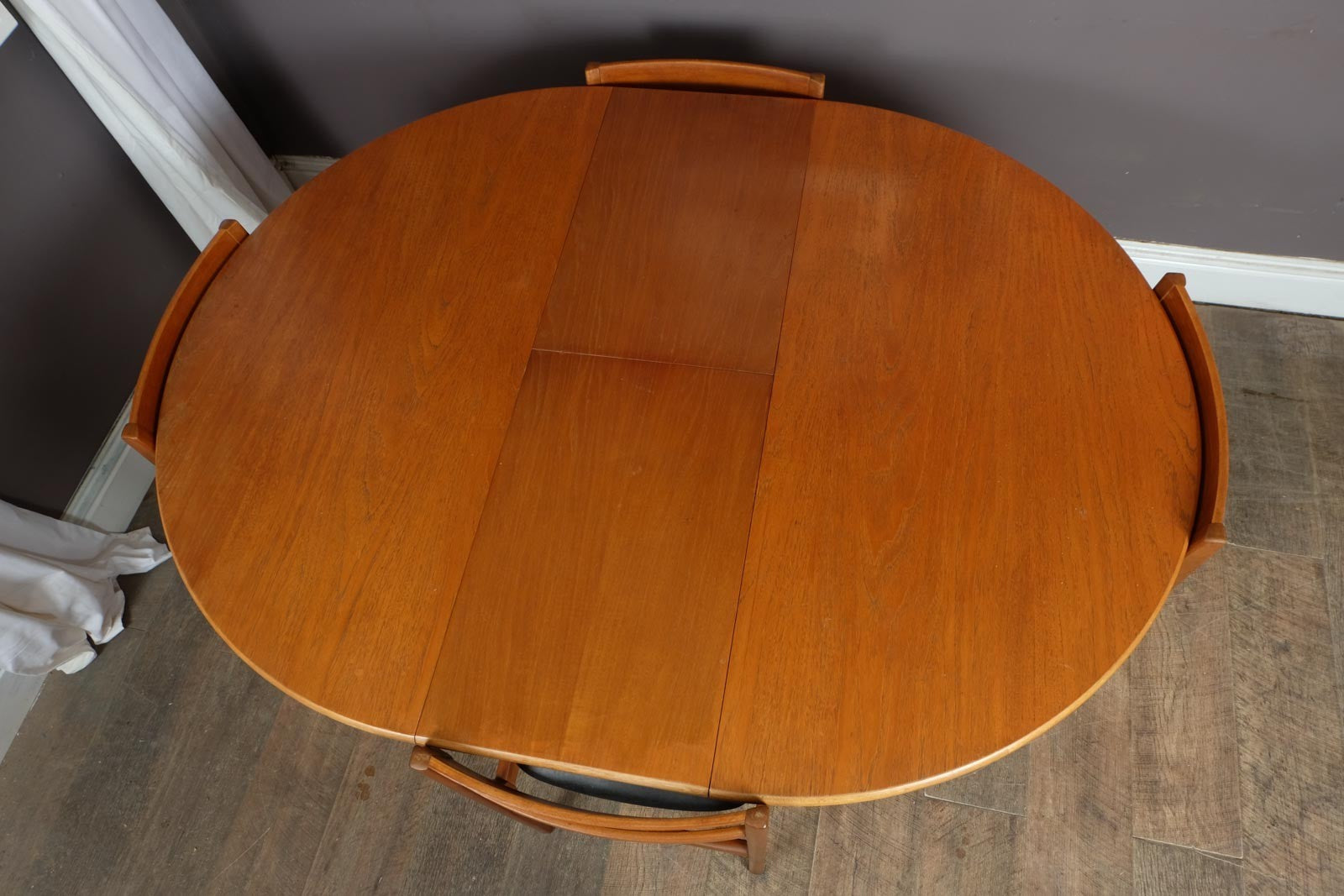 Vintage Retro Med Century Teak Extending Dining Table and 4 chairs by Nathan