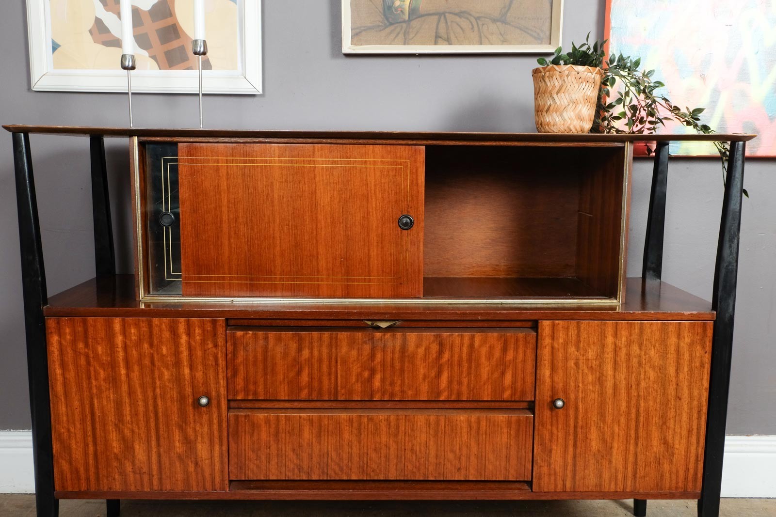 Vintage Retro Mid Century Teak Sideboard by Beautility