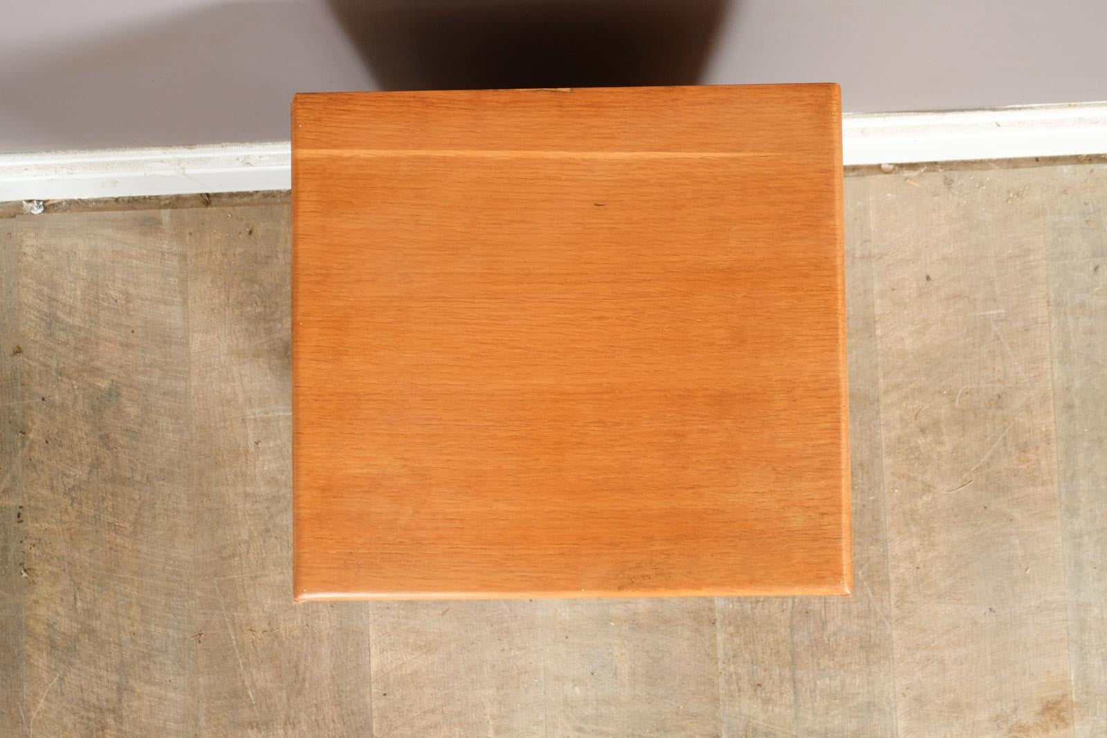 Vintage Retro Light Oak Bedside Table