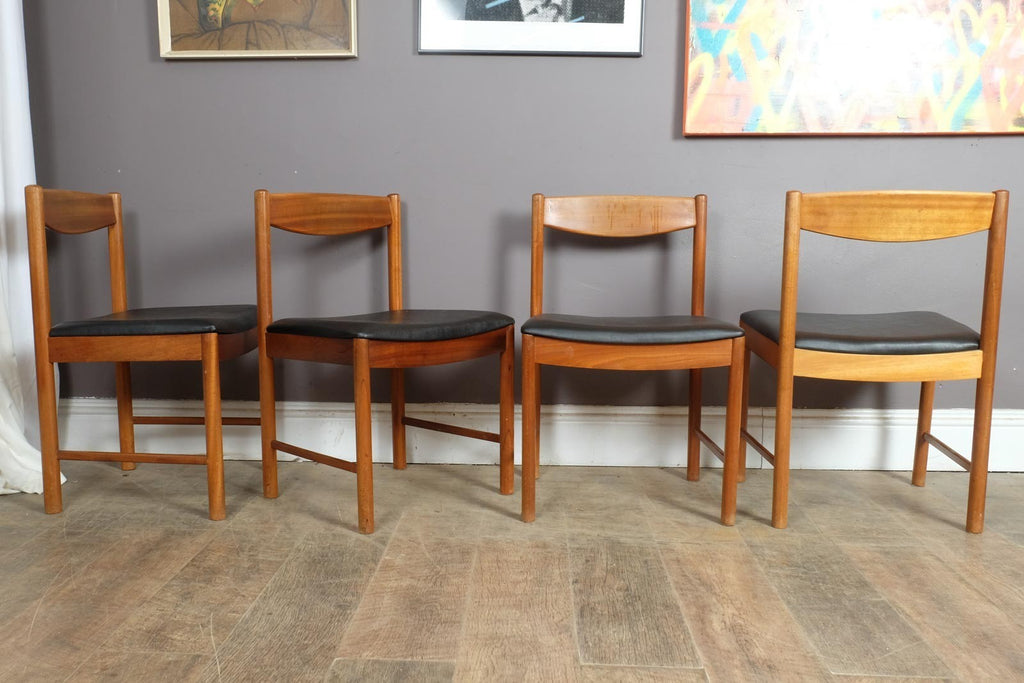 Vintage Retro McIntosh Teak Extending Dining Table and 4 Chairs