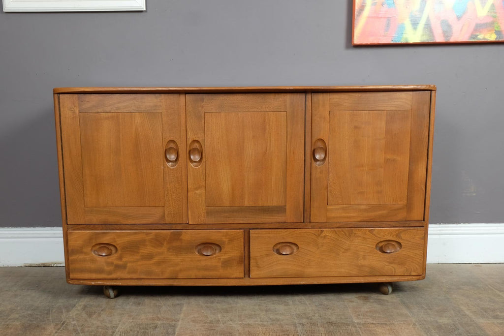 Vintage Retro Ercol Light Elm Sideboard Model 429