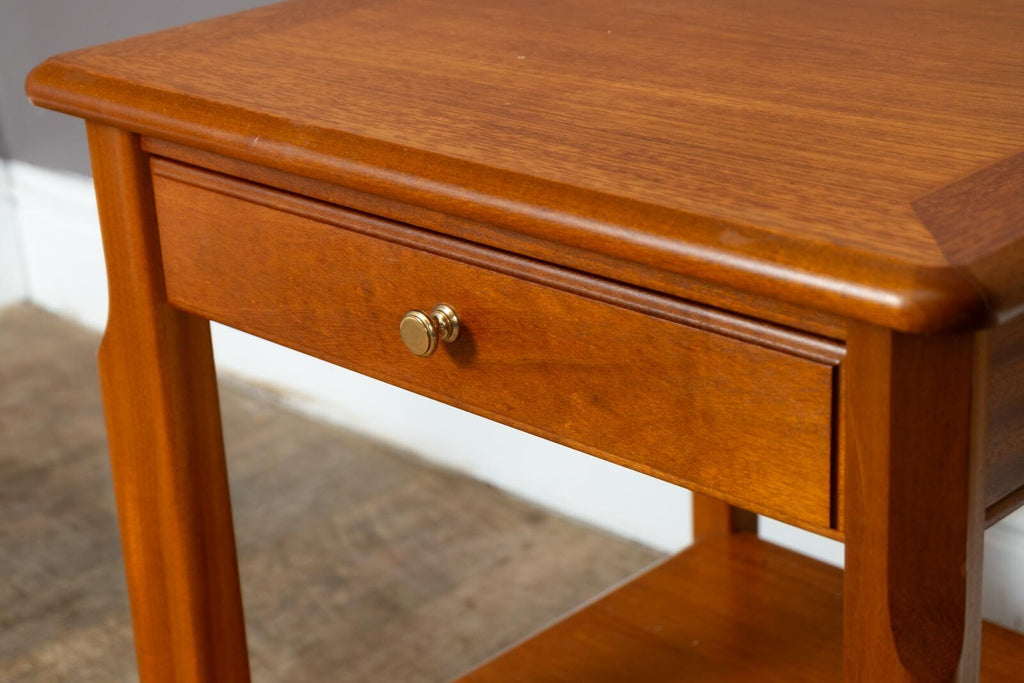 Vintage Mid Century Side Table with Drawer by Nathan