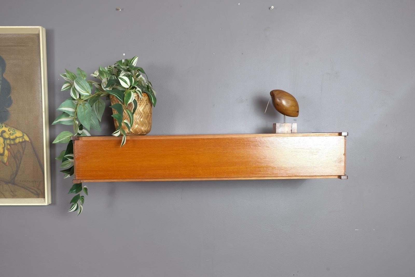 Vintage Retro Floating Teak Drawer by Beaver and Tapley