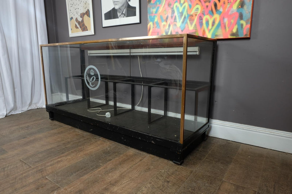 Vintage Glass and Brass Shop counter Display