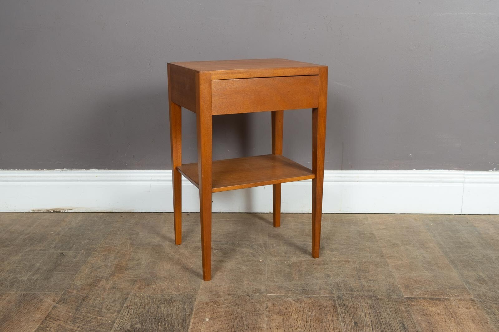 Vintage Mid Century Teak Bedside Table by Gibbs