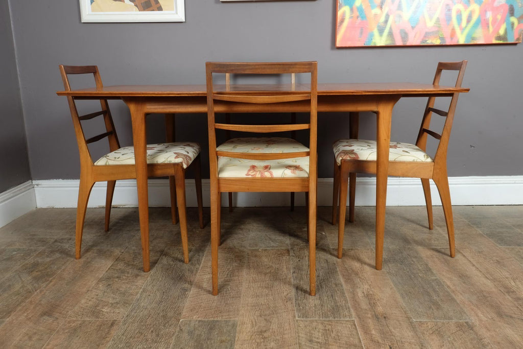 Vintage Retro Mid Century Teak DIning Table and 4 chairs by McIntosh