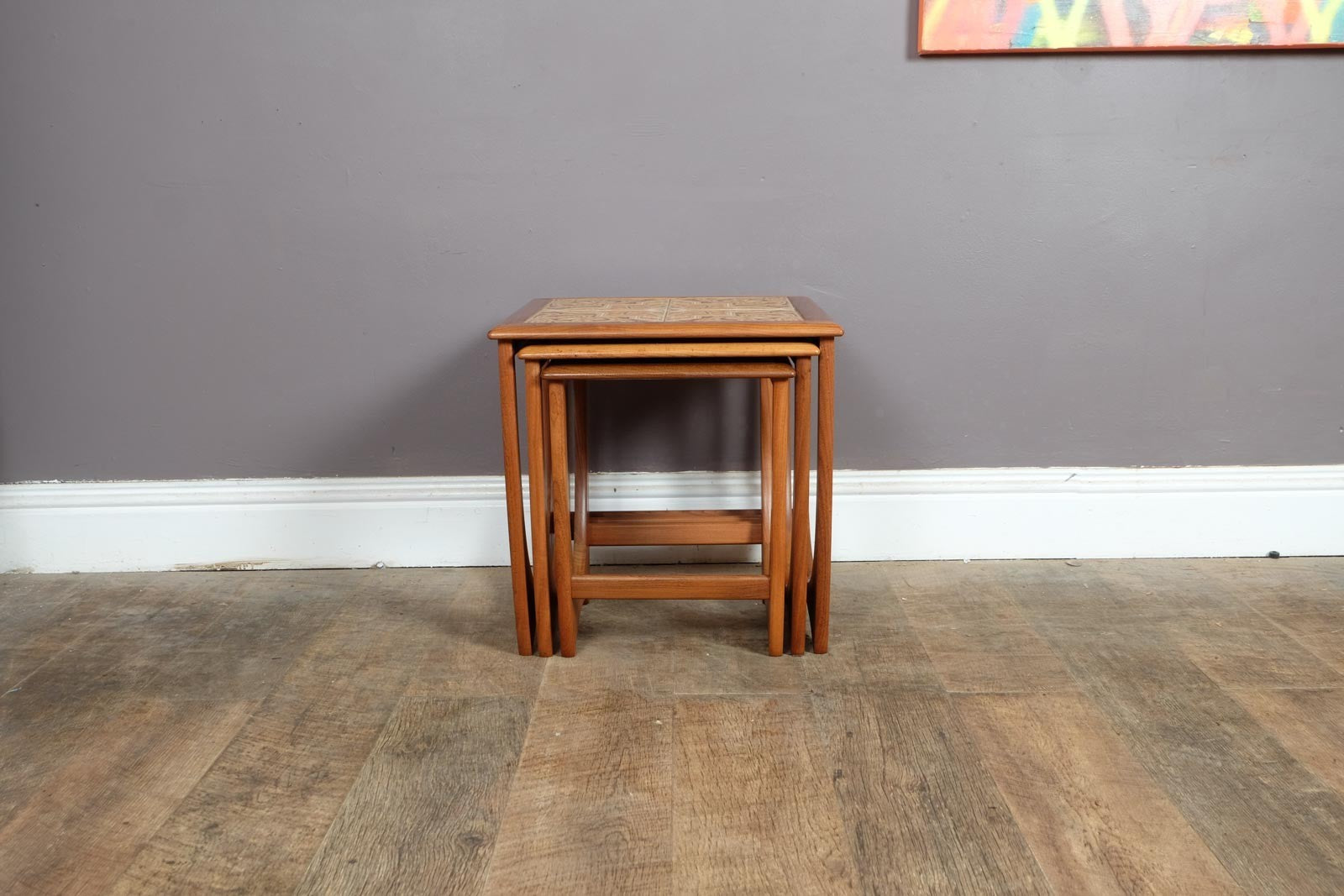 Vintage Retro Mid Century  Tiled nest of Tables