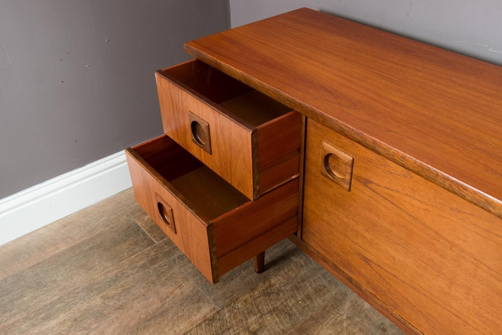 Vintage Retro Mid Century Teak Sideboard by Bath Cabinet Makers