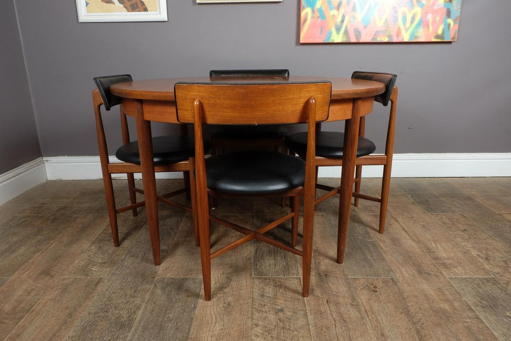 Vintage Retro G Plan Fresco Oval Dining Table and.4 Chairs VB Wilkins