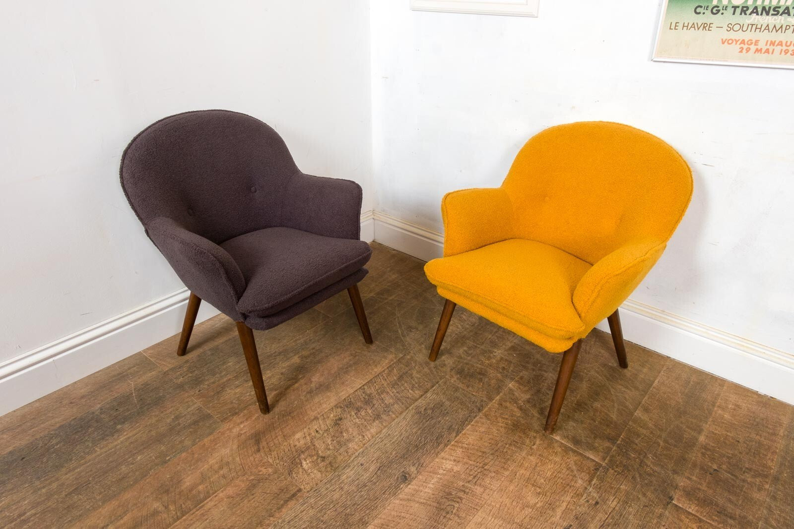 Vintage Retro Mid Century Occasional Chair by Toothill - Newly Upholstered